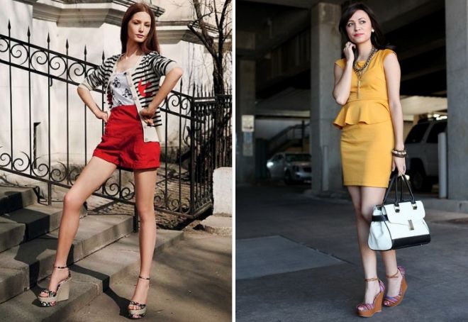 с чем носить босоножки на танкетке с чем носить босоножки на танкетке