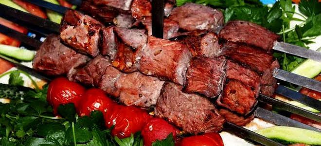 шашлык из говядины с киви шашлык из говядины с киви