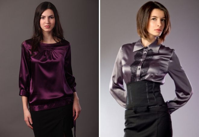 шелковая блузка с длинным рукавом шелковая блузка с длинным рукавом