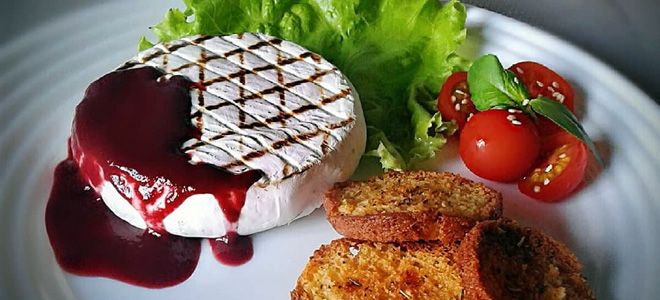 сыр бри на гриле сыр бри на гриле