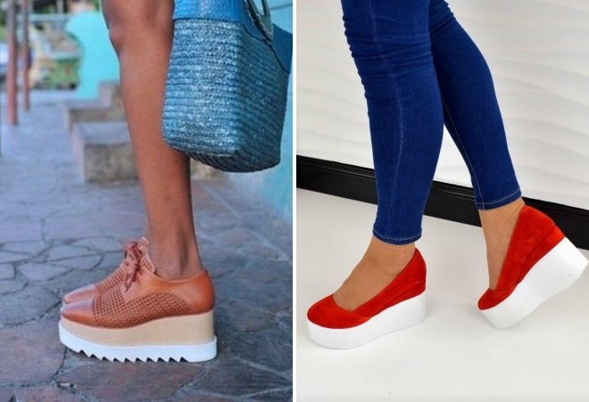 туфли на высокой платформе туфли на высокой платформе