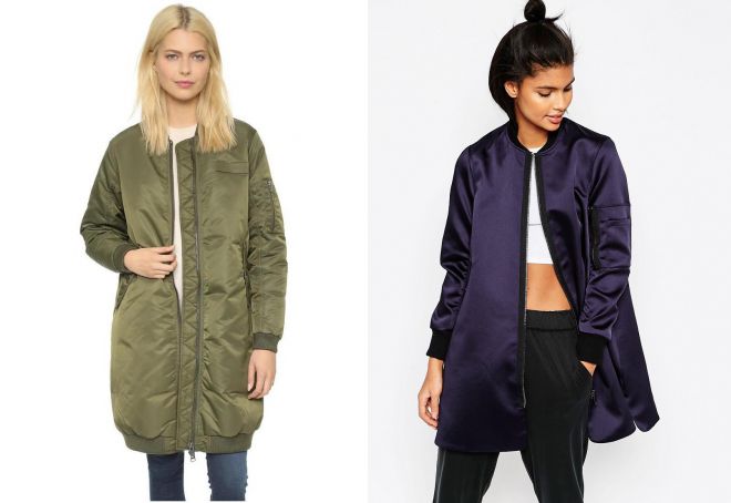 удлиненный женский бомбер удлиненный женский бомбер