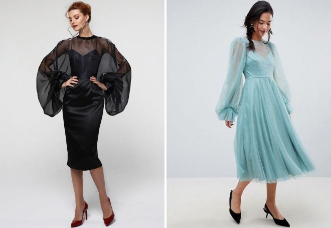 вечерние платья с пышными рукавами вечерние платья с пышными рукавами