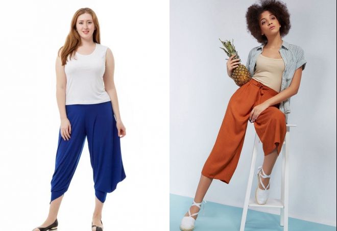 женские широкие бриджи женские широкие бриджи