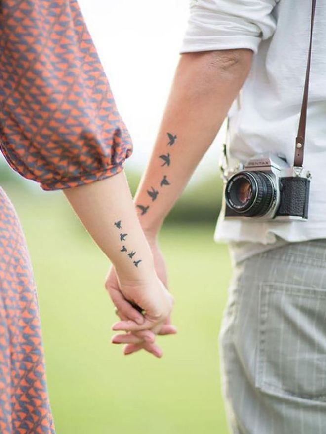 маленькие татуировки для двоих раз маленькие татуировки для двоих раз