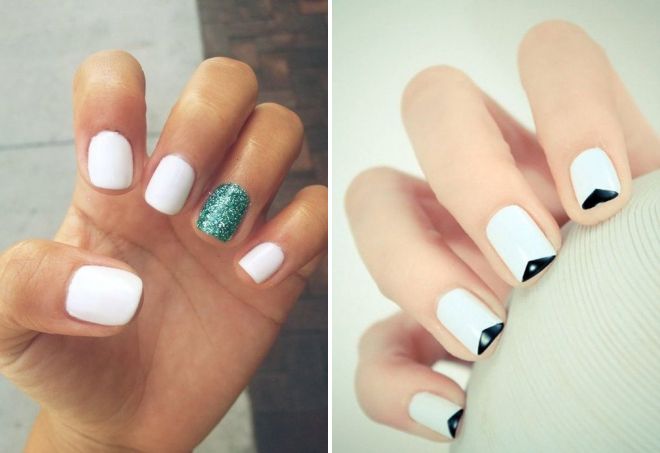 белый маникюр на короткие ногти белый маникюр на короткие ногти