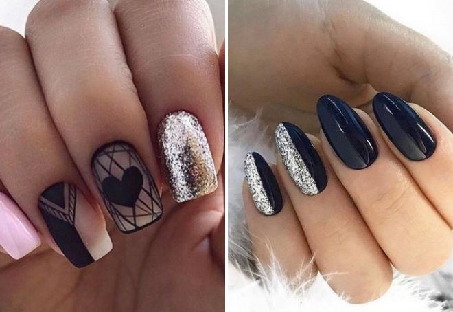 идеи маникюра с блестками идеи маникюра с блестками