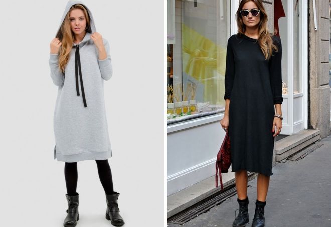 платье свитшот миди платье свитшот миди