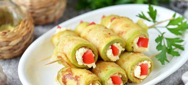 рулетики из кабачков в кляре рулетики из кабачков в кляре