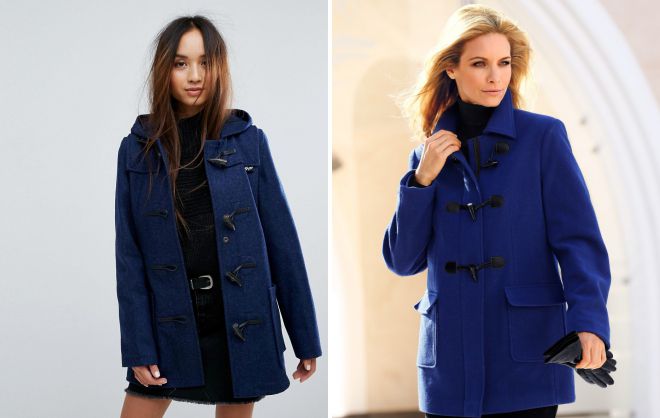 синий дафлкот синий дафлкот