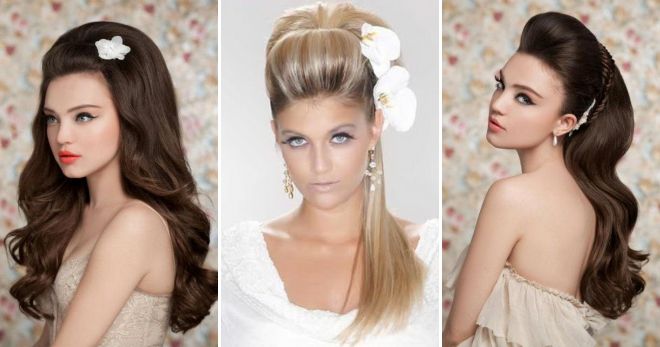Свадебные прически на длинные волосы с начесом Свадебные прически на длинные волосы с начесом