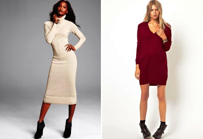 трикотажное платье свитер трикотажное платье свитер