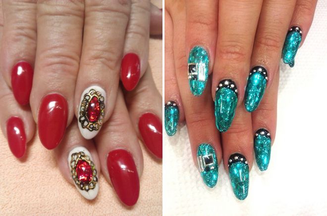 яркий дизайн ногтей с жидкими камнями яркий дизайн ногтей с жидкими камнями