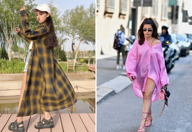 длинная рубашка оверсайз длинная рубашка оверсайз