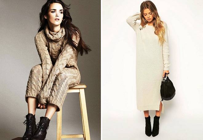 длинное платье свитер длинное платье свитер