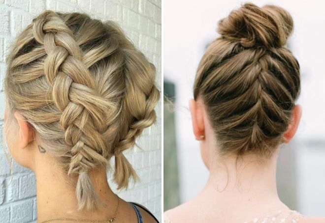 французские косы на короткие волосы французские косы на короткие волосы