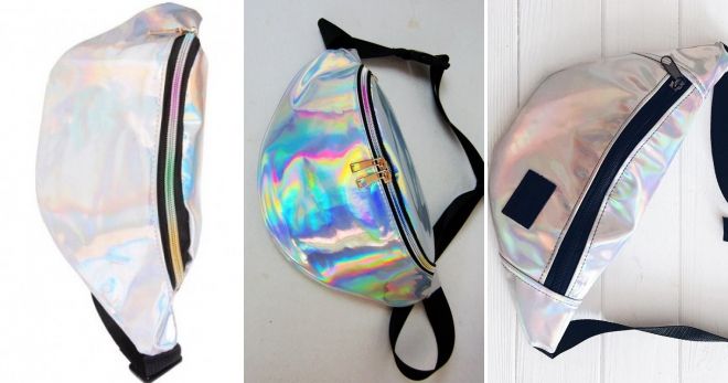 Голографическая сумка бананка Голографическая сумка бананка