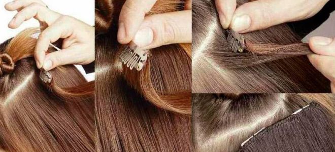 Как крепить накладные пряди заколки Как крепить накладные пряди заколки