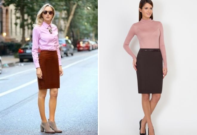 коричневая юбка карандаш коричневая юбка карандаш