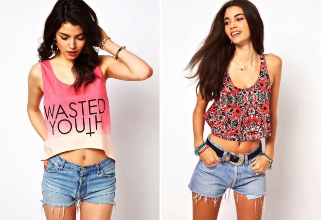 модные короткие майки модные короткие майки