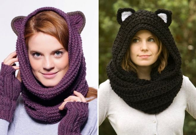 модный шарф-хомут модный шарф-хомут