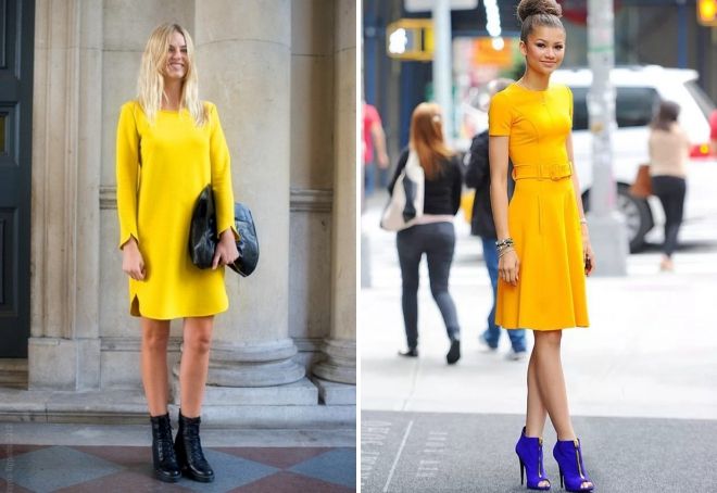 платье лимонного цвета платье лимонного цвета