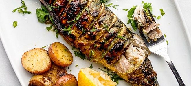 скумбрия на гриле в духовке скумбрия на гриле в духовке
