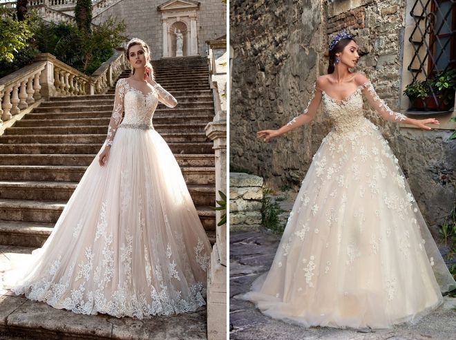 свадебное платье молочного цвета свадебное платье молочного цвета