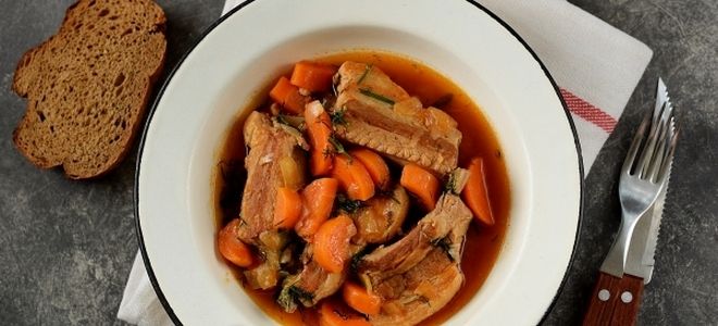 свиные ребра в казане свиные ребра в казане