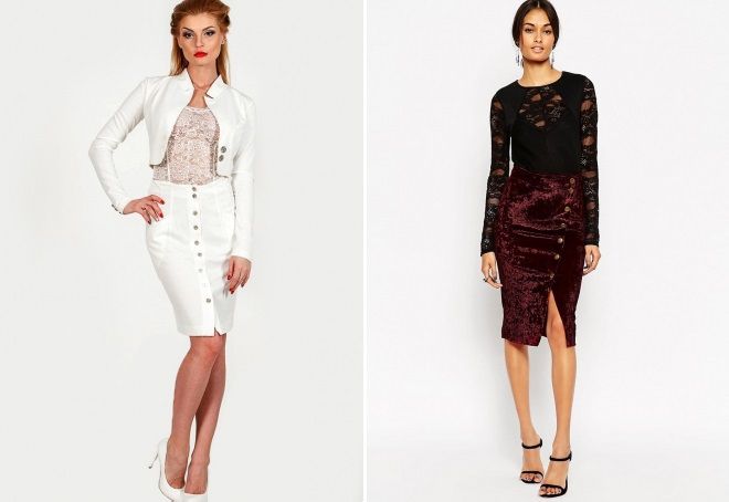 юбка карандаш с пуговицами юбка карандаш с пуговицами