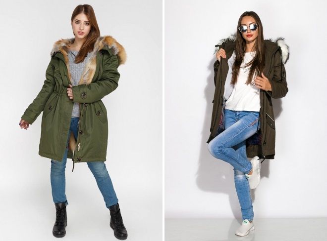женская зимняя куртка парка с мехом женская зимняя куртка парка с мехом