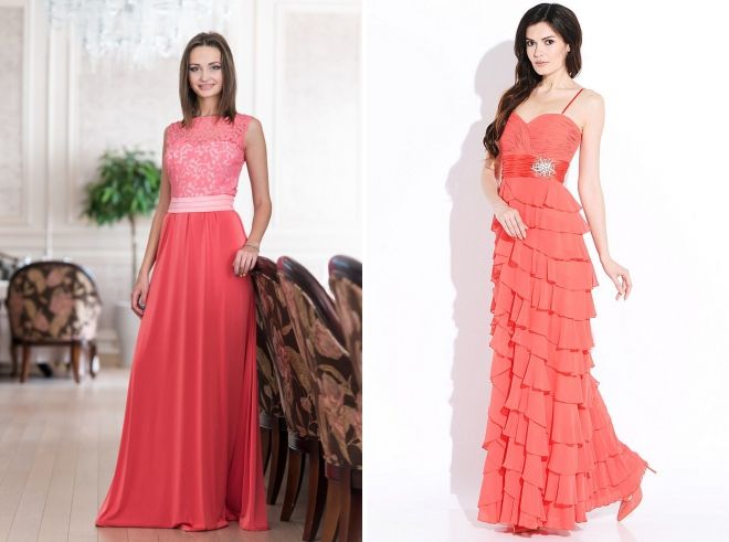 коралловые вечерние платья коралловые вечерние платья