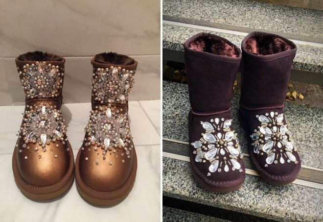 коричневые угги со стразами коричневые угги со стразами