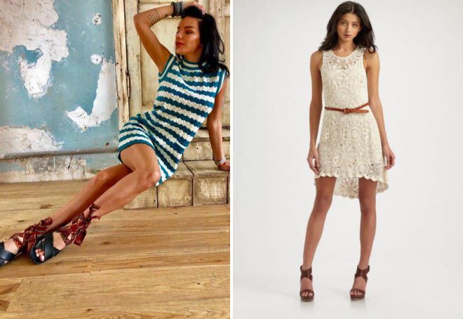 летнее короткое вязаное платье летнее короткое вязаное платье