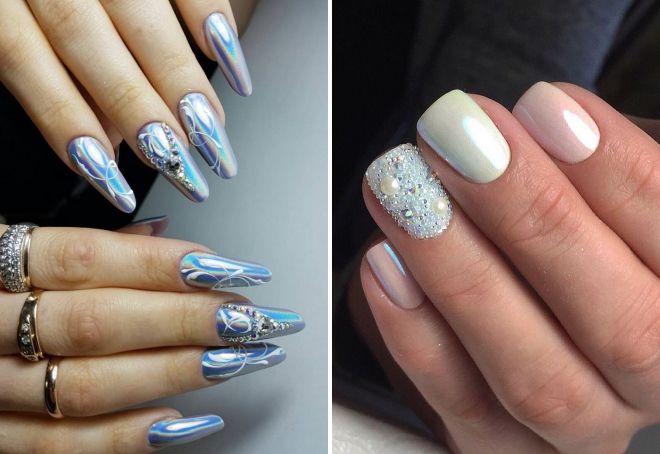 новогодний дизайн ногтей с втиркой новогодний дизайн ногтей с втиркой