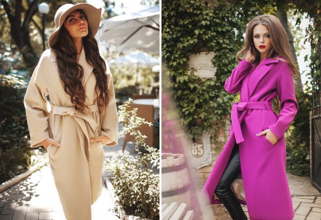 пальто на запах с поясом пальто на запах с поясом