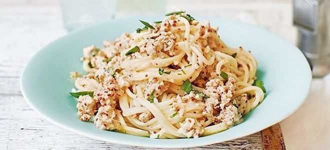 фото8 паста карбонара с фаршем