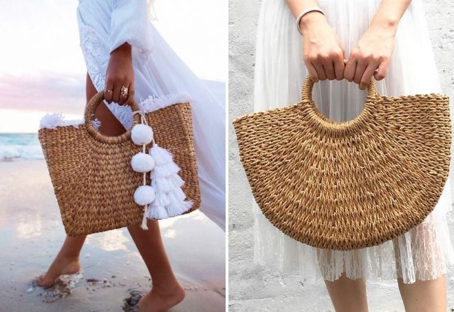 плетеная пляжная сумка плетеная пляжная сумка
