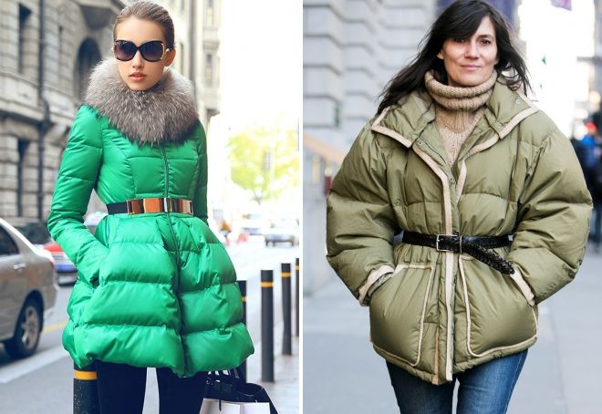 с чем носить зеленый пуховик с поясом с чем носить зеленый пуховик с поясом