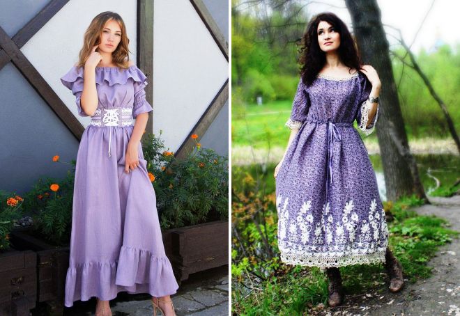 сиреневое платье бохо сиреневое платье бохо