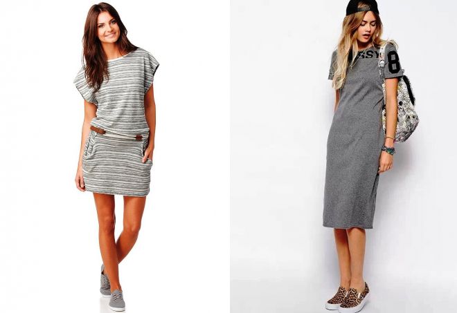 спортивное трикотажное платье спортивное трикотажное платье