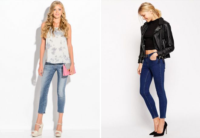 укороченные джинсы скинни укороченные джинсы скинни