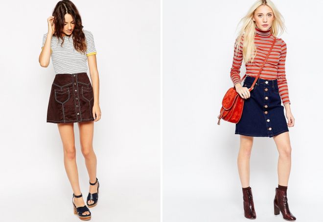 юбка трапеция с пуговицами спереди юбка трапеция с пуговицами спереди