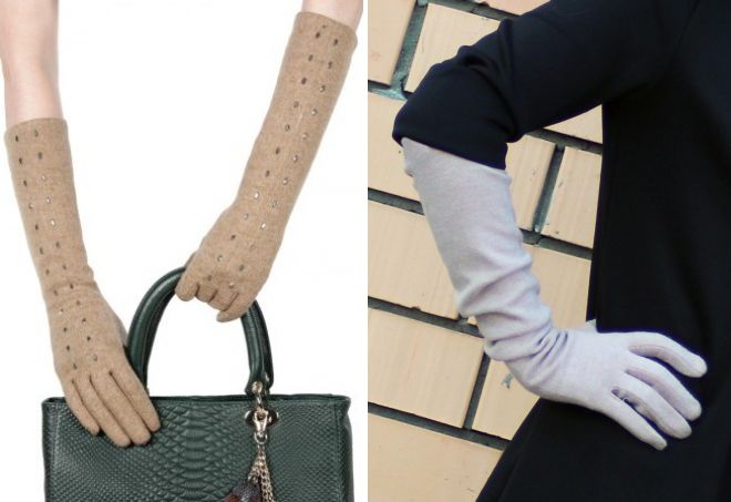 женские длинные кашемировые перчатки женские длинные кашемировые перчатки