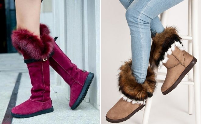 зимние угги с мехом зимние угги с мехом