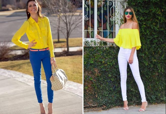 блузка лимонного цвета блузка лимонного цвета