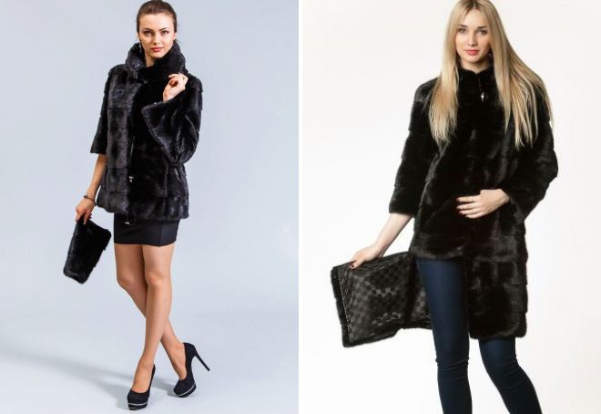 черная норковая шуба трансформер черная норковая шуба трансформер