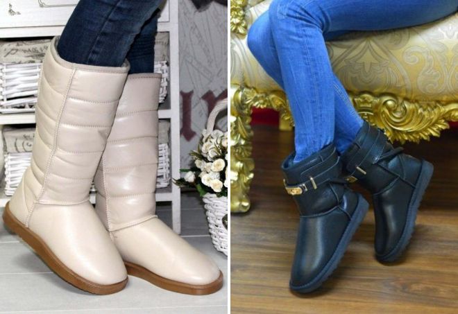 кожаные женские угги кожаные женские угги