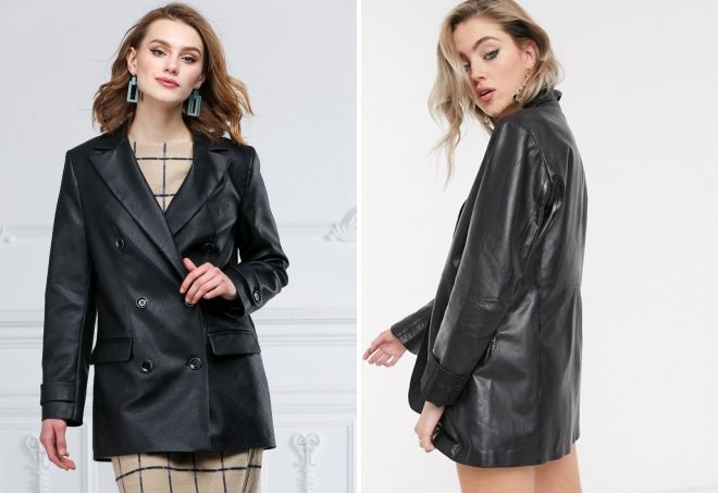 кожаный пиджак оверсайз кожаный пиджак оверсайз