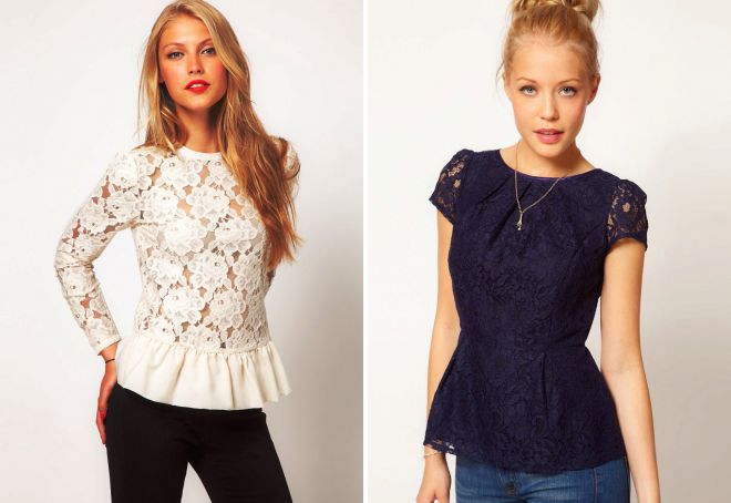 кружевные кофты с баской кружевные кофты с баской